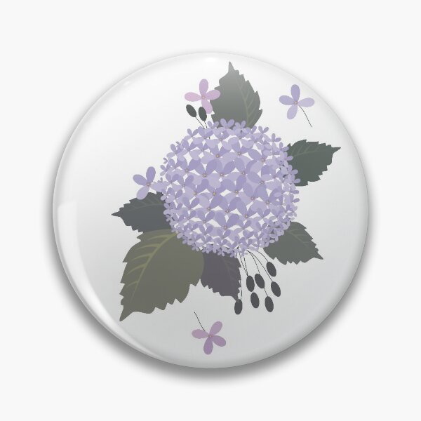 Item preview, Hydrangea. A seamless pattern of light violet designed and sold by Nata-V.