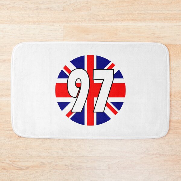 Item preview, UK flag with number 97 - ninety seven designed and sold by AllShirts21.