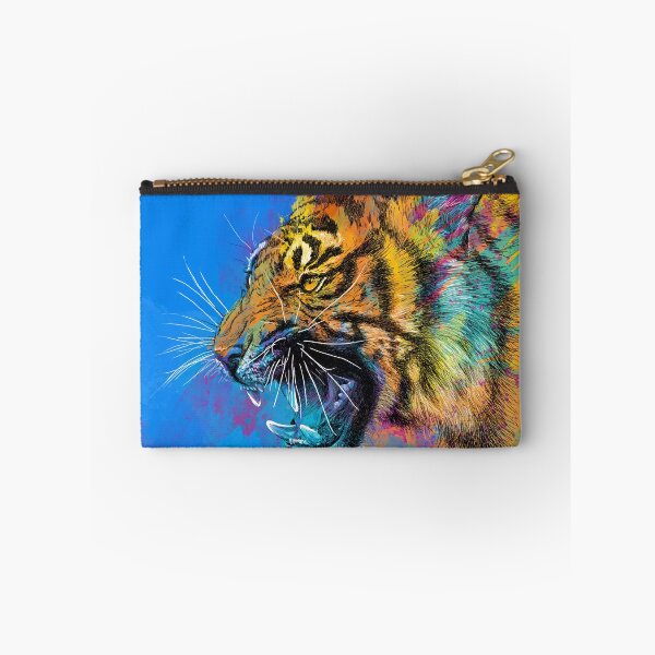 Item preview, Roaring Tiger Colorful Illustration Wild Animal designed and sold by Olga Shvartsur.