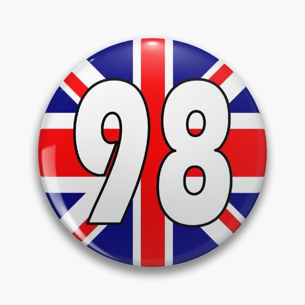 Item preview, UK flag with number 98 - ninety eight designed and sold by AllShirts21.