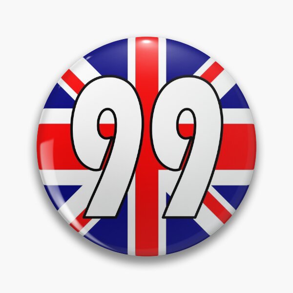 Item preview, UK flag with number 99 - ninety nine designed and sold by AllShirts21.