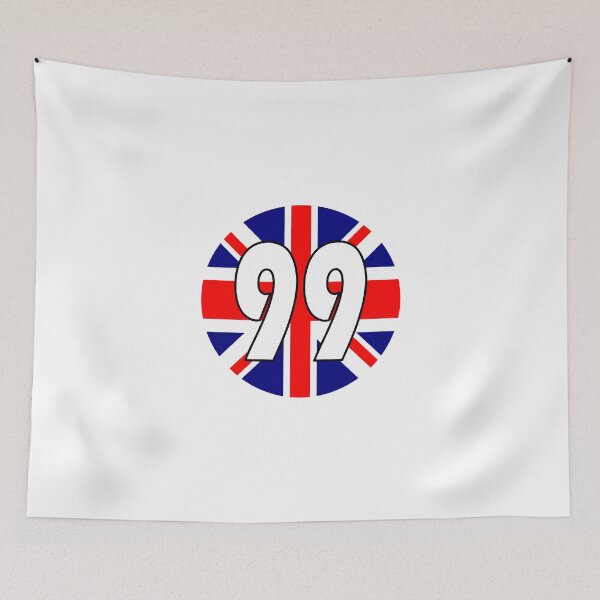 Item preview, UK flag with number 99 - ninety nine designed and sold by AllShirts21.