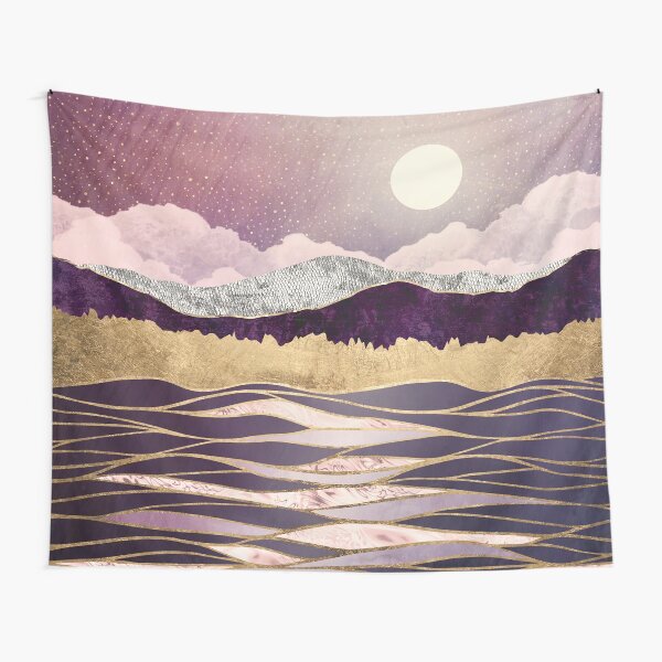 Lunar Waves Tapestry