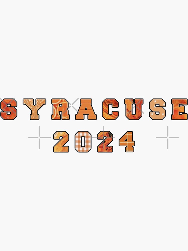 "Syracuse 2024" Sticker by samjyip Redbubble