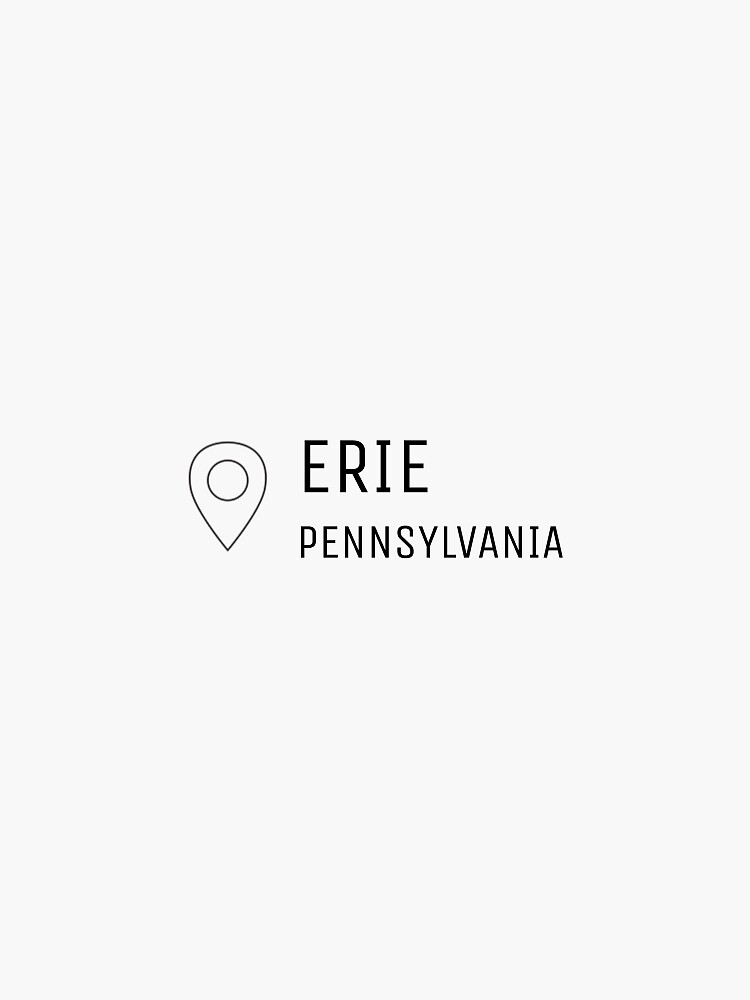 Thumbnail 3 of 3, Sticker, Erie, PA Pin designed and sold by cmahan57.