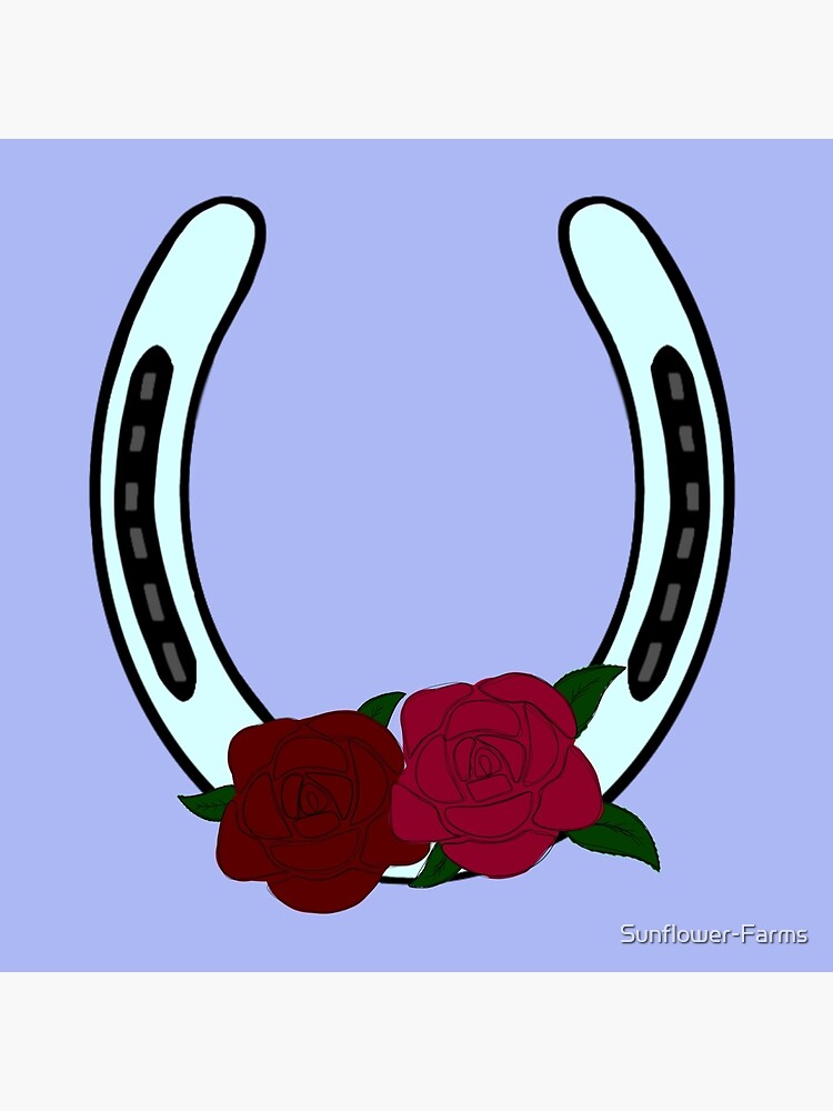 Blue Horseshoe Decor