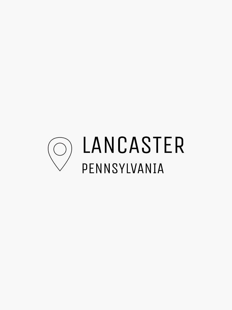 Thumbnail 3 of 3, Sticker, Lancaster, PA Pin designed and sold by cmahan57.