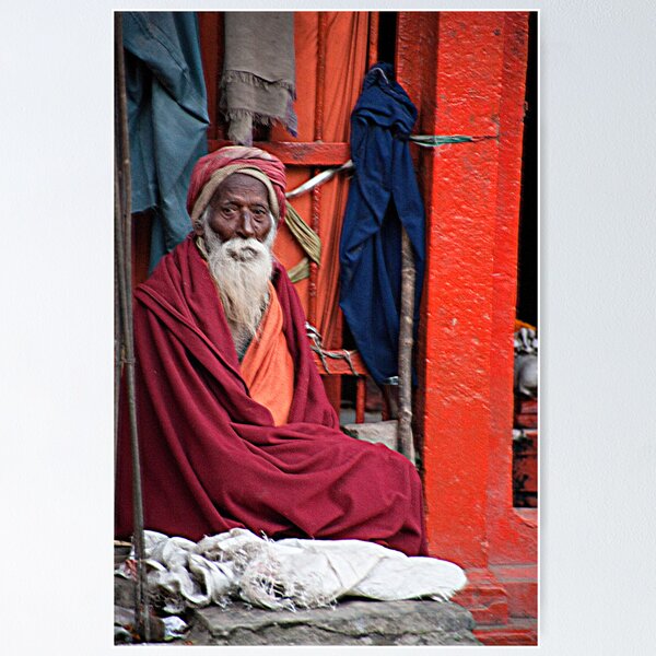 Item preview, Old Hindu Priest designed and sold by phil decocco.