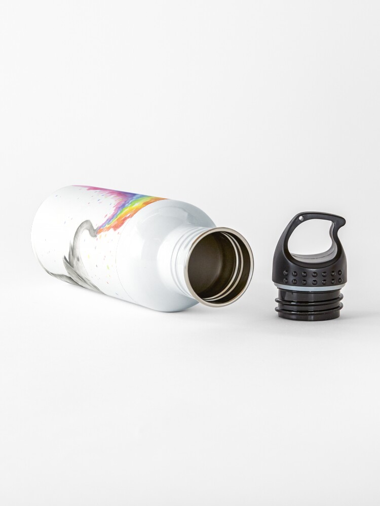 Alternate view of Baby Elephant Spraying Rainbow Water Bottle