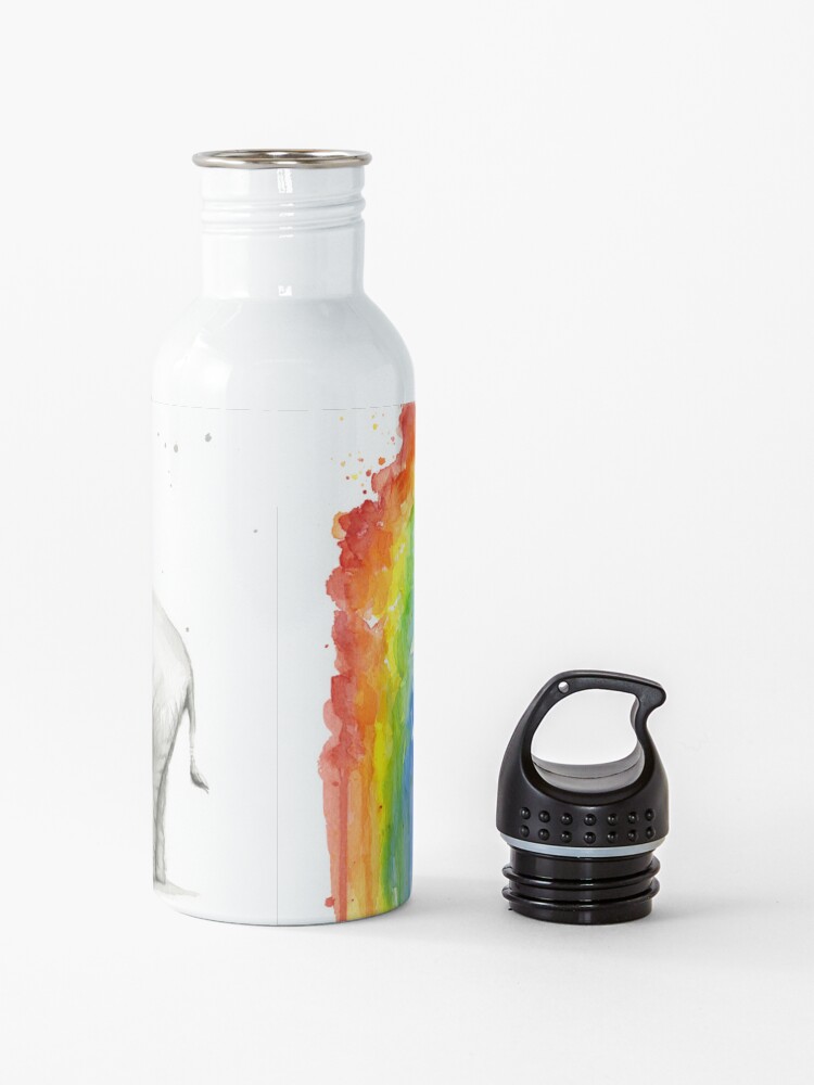 Alternate view of Baby Elephant Spraying Rainbow Water Bottle
