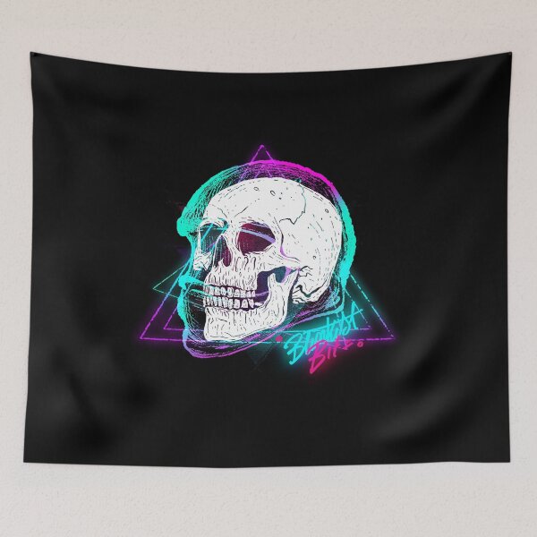 Item preview, Retrowave Alpha Skull designed and sold by Commonly.