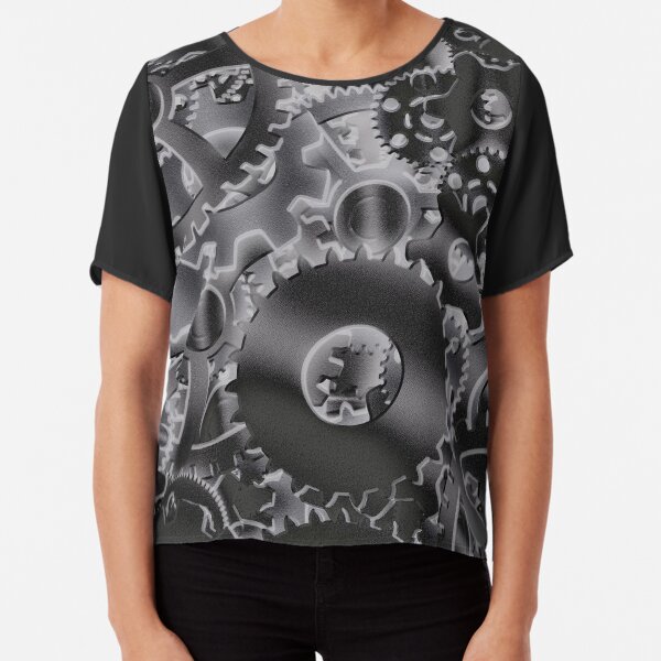Cog wheels Chiffon Top