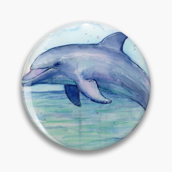 Item preview, Dolphin Watercolor designed and sold by Olga Shvartsur.