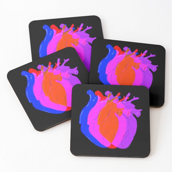 Item preview, Synthwave 80s Hearts designed and sold by Commonly.