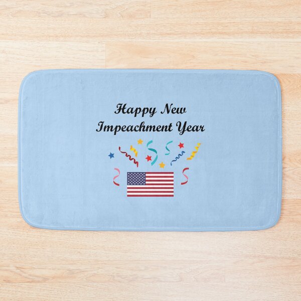 Item preview, Happy New Impeachment Year Streamers Politics Flag Light-Color designed and sold by TinyStarAmerica.