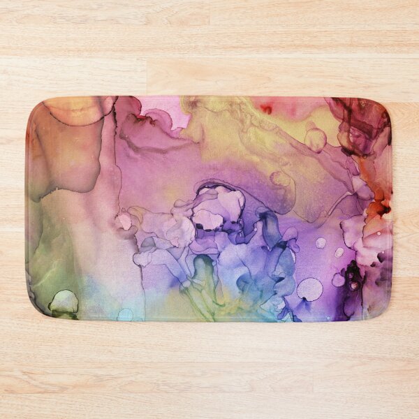 Item preview, Colorful Ink Swirls with Gold Marble designed and sold by Olga Shvartsur.