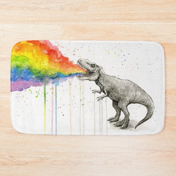 Item preview, T-Rex Puking Rainbow Taste the Rainbow designed and sold by Olga Shvartsur.