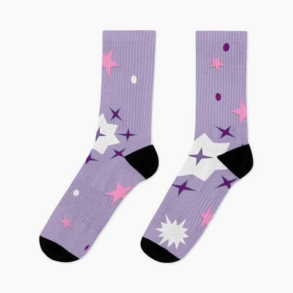 Item preview, White stars on light purple background designed and sold by VivianVirtue.
