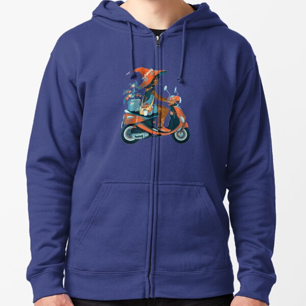 Vespa Zipped Hoodie