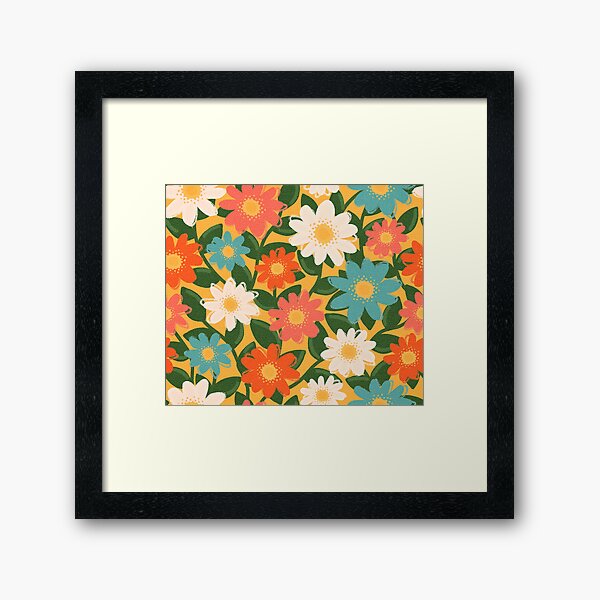 Daisy Field Framed Art Print