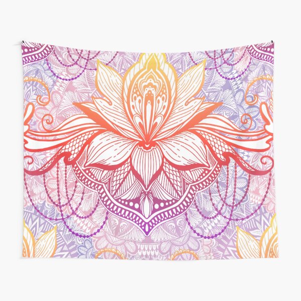 lotus mandala flower Tapestry