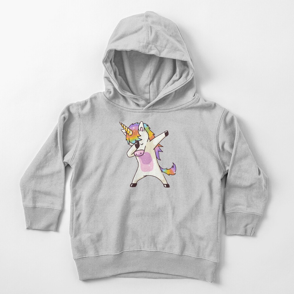Unicorn Dabbing Toddler Pullover Hoodie