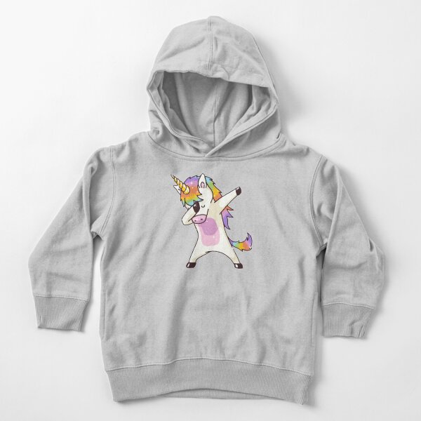 Unicorn Dabbing Toddler Pullover Hoodie