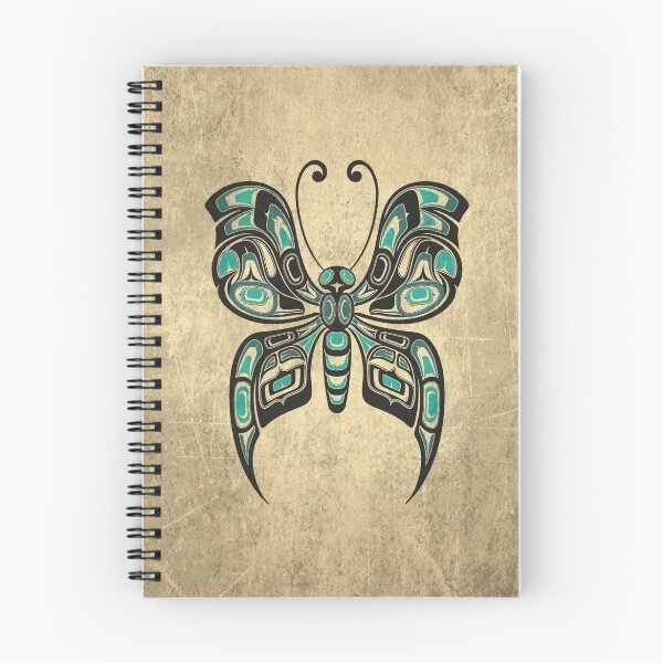 Item preview, Teal Blue and Black Haida Spirit Butterfly designed and sold by JeffBartels.