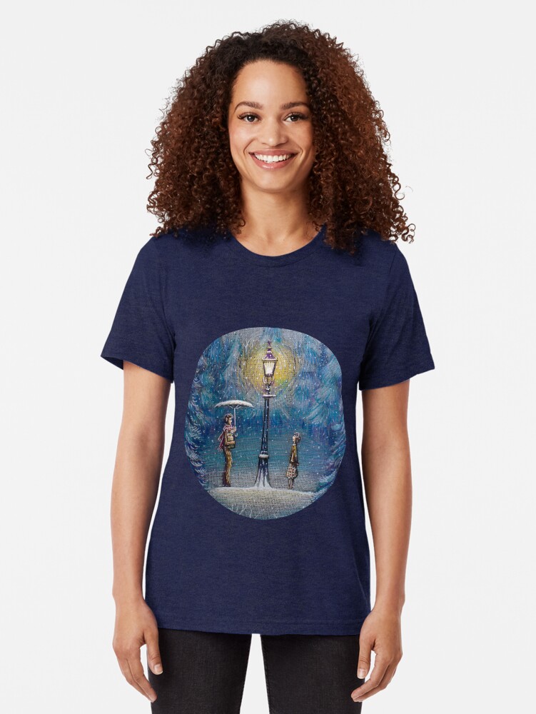 Alternate view of Narnia Magic Lantern Tri-blend T-Shirt
