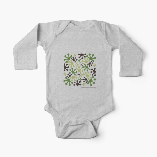 Green Mango Camo Long Sleeve Baby One-Piece