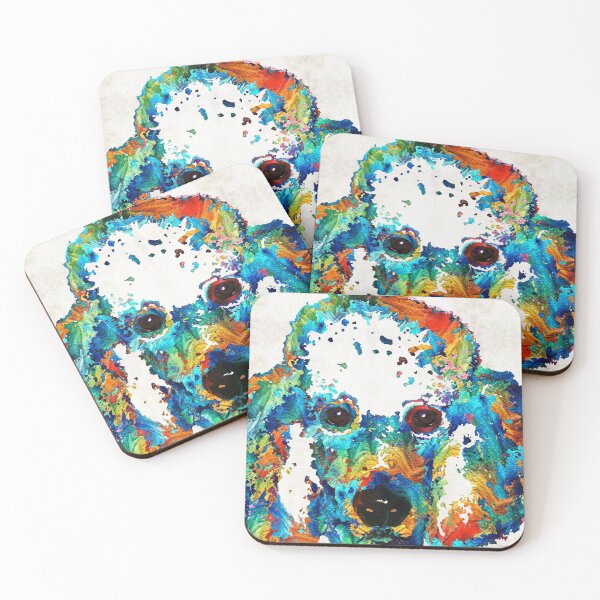 Item preview, Colorful Poodle Dog Art by Sharon Cummings designed and sold by Sharon Cummings Art.