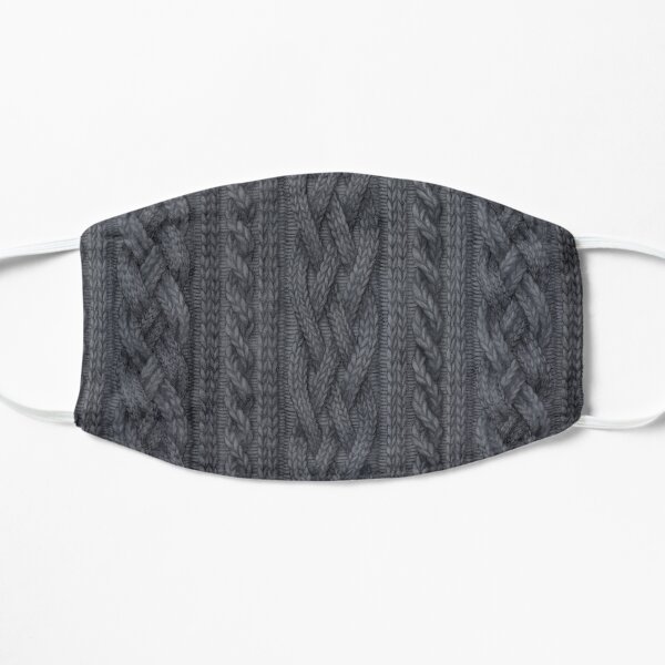 Charcoal Cable Knit Mask