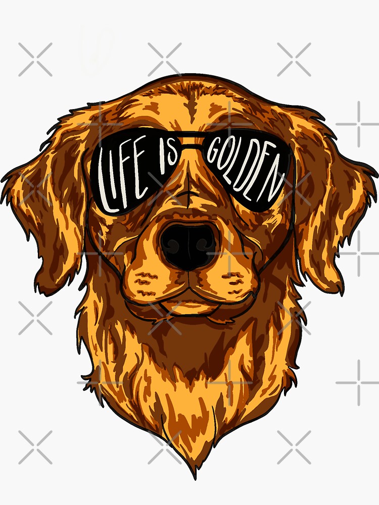 Thumbnail 3 von 3, Sticker, Das Leben ist golden designt und verkauft von Kamkel10.