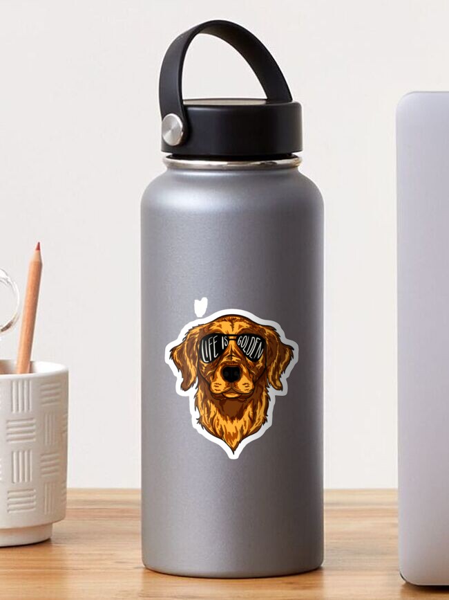 Thumbnail 1 von 3, Sticker, Das Leben ist golden designt und verkauft von Kamkel10.