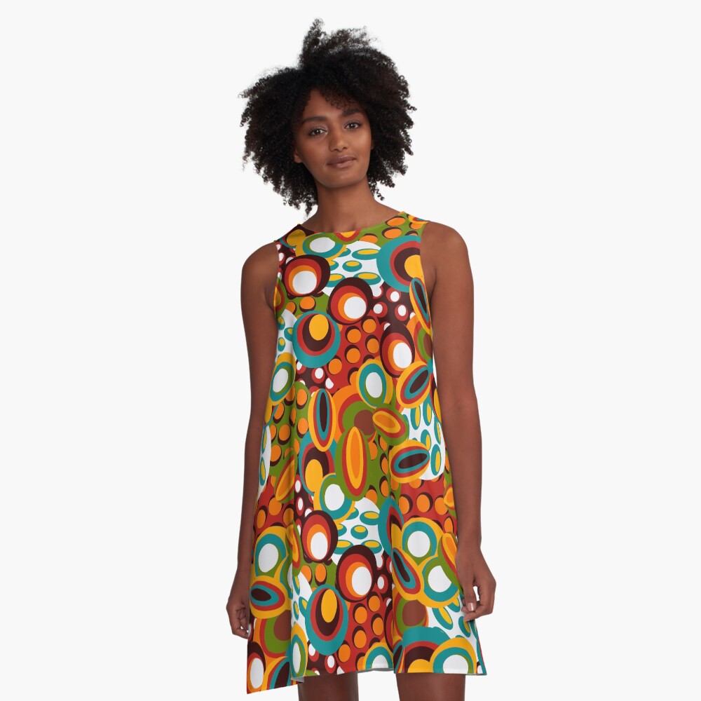 "70s style" ALine Dress for Sale by AvotArt Redbubble