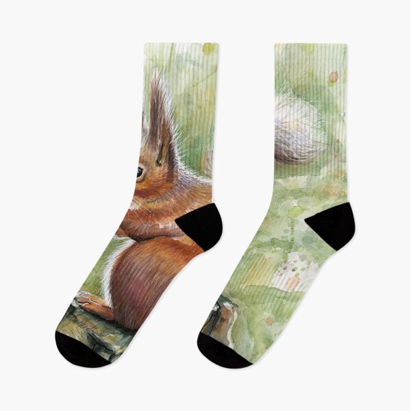 Item preview, Squirrel Watercolor Painting, Forrest Animal designed and sold by Olga Shvartsur.