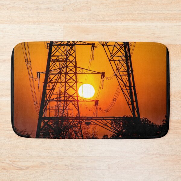 Item preview, #223 Pylon Sunset Silhouette at Kegworth designed and sold by phutball.