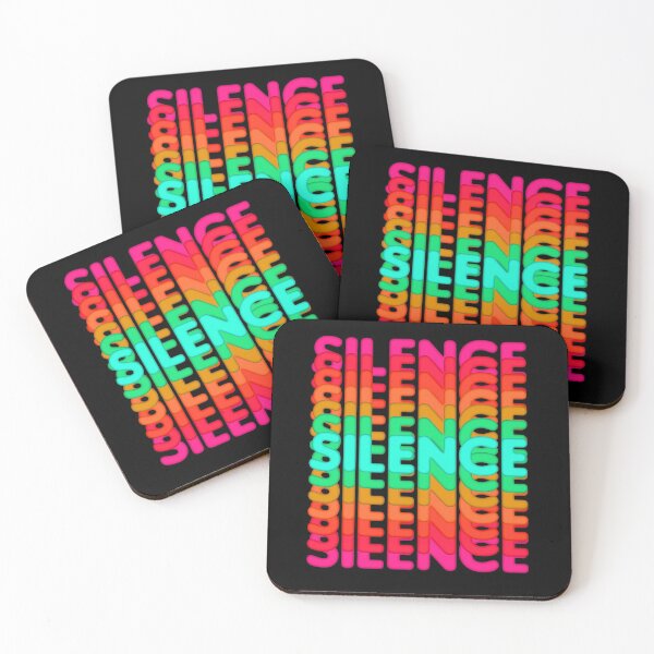 Item preview, Colorful powerful message silence designed and sold by NerdySherds.
