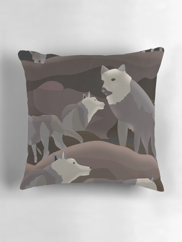 Thumbnail 3 of 4, Pillow, WOLF designed and sold by Rococodesigns.
