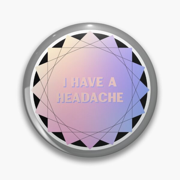 Item preview, I HAVE A HEADACHE - Simple Abstract Design (Gradient) designed and sold by betterchemicals.
