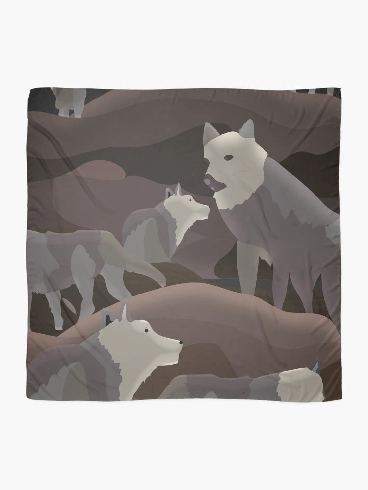 Thumbnail 2 of 3, Scarf, WOLF designed and sold by Rococodesigns.