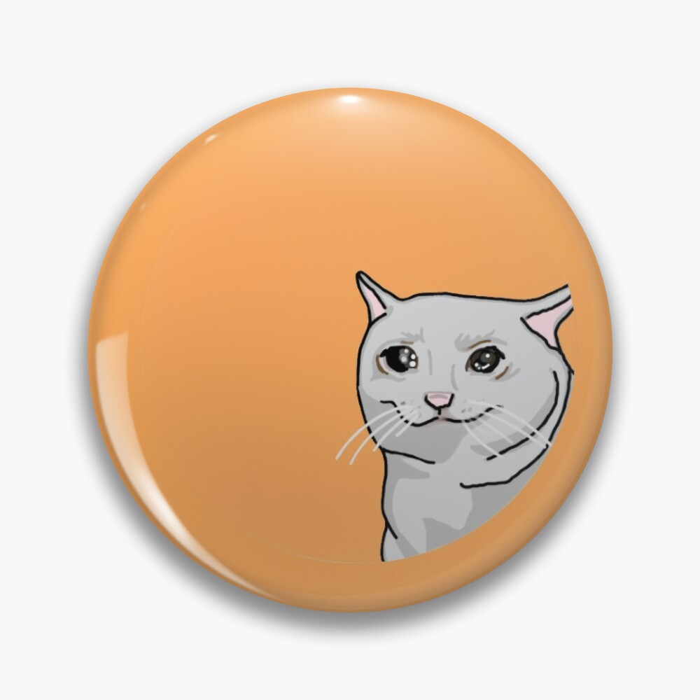 Sad Cat- Orange Sticker for Sale by emizaki