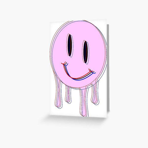 Dripping Smiley Face Stationery | Redbubble