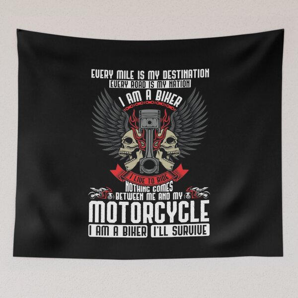Item preview, Im A Biker I Live To Ride Motorcycle designed and sold by brookes88.