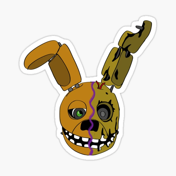 FNAF Spring Trap Sticker for Sale by Sciggles