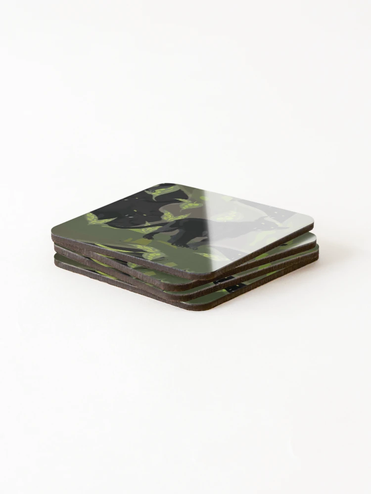 Thumbnail 4 of 5, Coasters (Set of 4), LEOPARD designed and sold by Rococodesigns.