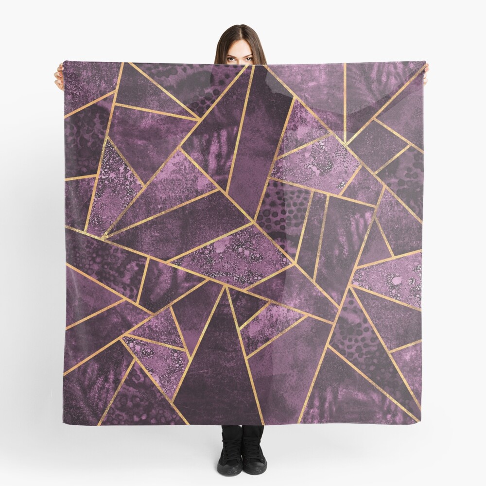 Plum Stone Scarf