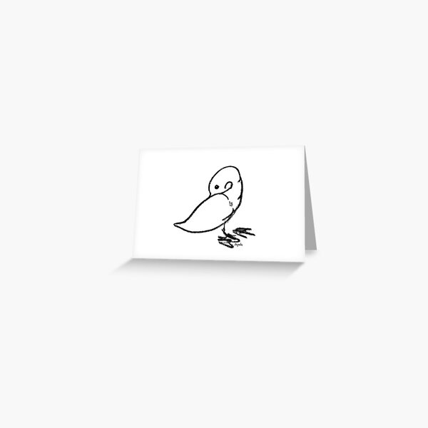 Duck scratching Greeting Card
