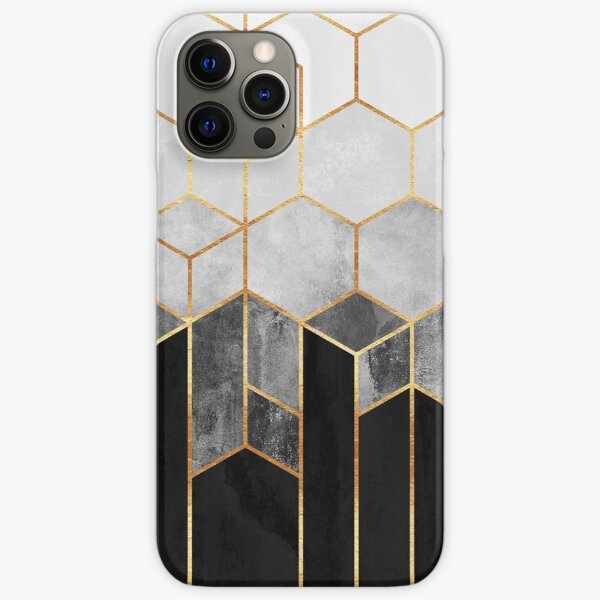 Charcoal Hexagons iPhone Snap Case
