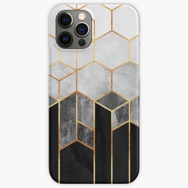 Charcoal Hexagons iPhone Snap Case